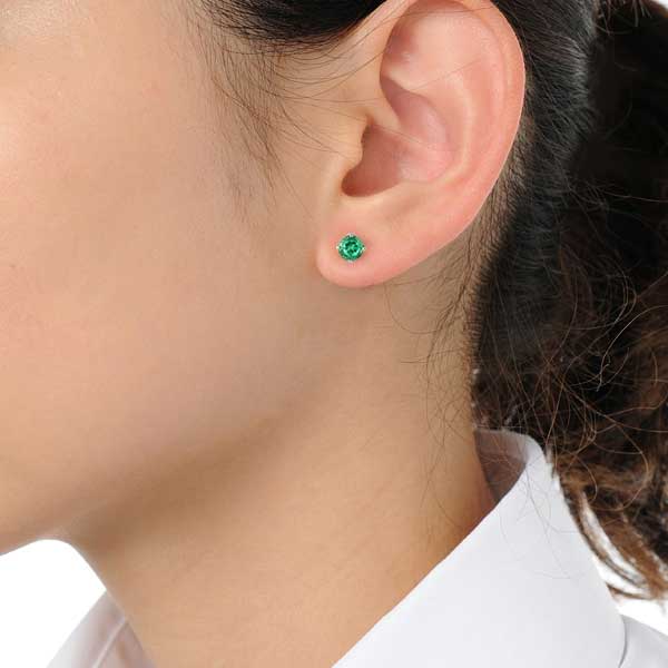 Green Chrysoberyl Earrings 01